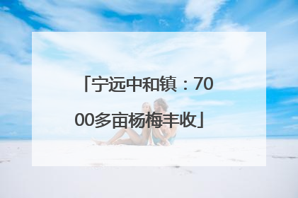 宁远中和镇：7000多亩杨梅丰收
