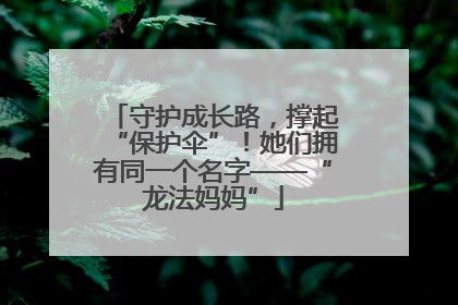 守护成长路，撑起“保护伞”！她们拥有同一个名字——“龙法妈妈”