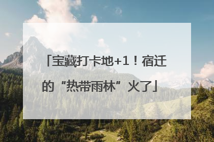 宝藏打卡地+1！宿迁的“热带雨林”火了
