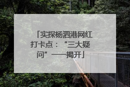 实探杨泗港网红打卡点：“三大疑问”一一揭开