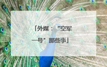 外媒：“空军一号”那些事