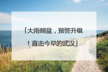 大雨倾盆，预警升级！直击今早的武汉