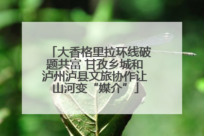 大香格里拉环线破题共富 甘孜乡城和泸州泸县文旅协作让山河变“媒介”