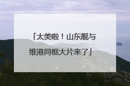 太美啦！山东舰与维港同框大片来了