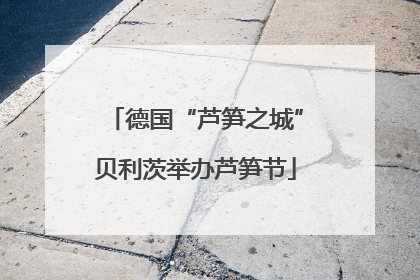 德国“芦笋之城”贝利茨举办芦笋节
