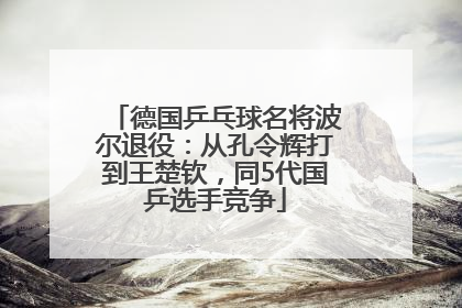 德国乒乓球名将波尔退役：从孔令辉打到王楚钦，同5代国乒选手竞争