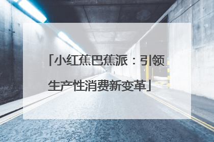 小红蕉巴蕉派：引领生产性消费新变革