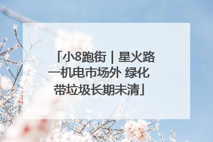 小8跑街｜星火路一机电市场外 绿化带垃圾长期未清