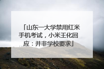 山东一大学禁用红米手机考试，小米王化回应：并非学校要求