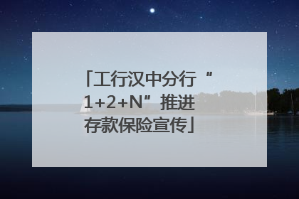 工行汉中分行“1+2+N”推进存款保险宣传