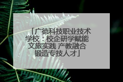 广德科技职业技术学校：校企研学赋能文旅实践 产教融合锻造专技人才