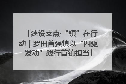 建设支点·“镇”在行动｜罗田首强镇以“四驱发动”践行首镇担当