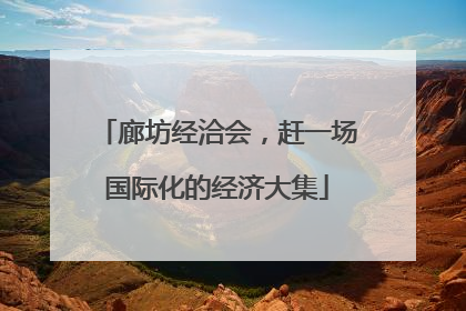 廊坊经洽会，赶一场国际化的经济大集