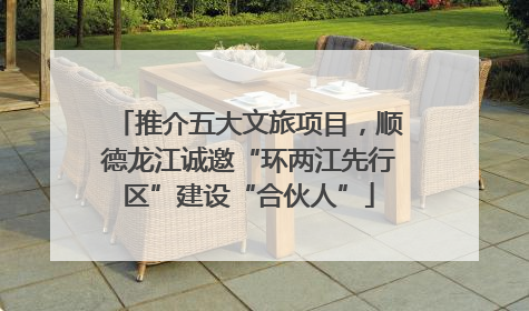 推介五大文旅项目，顺德龙江诚邀“环两江先行区”建设“合伙人”