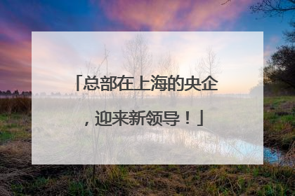 总部在上海的央企，迎来新领导！