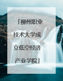 柳州职业技术大学成立低空经济产业学院