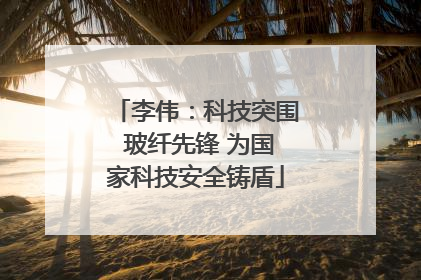 李伟：科技突围 玻纤先锋 为国家科技安全铸盾