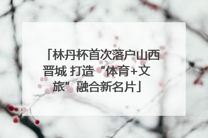 林丹杯首次落户山西晋城 打造“体育+文旅”融合新名片