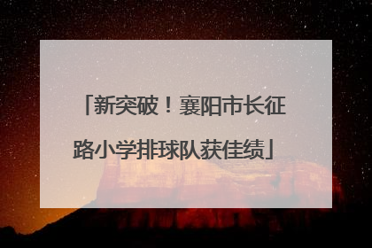 新突破！襄阳市长征路小学排球队获佳绩