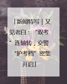 新闻特写｜又见老白：“双考”连轴转，交警“护考档”密集开启
