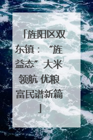 旌阳区双东镇：“旌益态”大米领航 优粮富民谱新篇