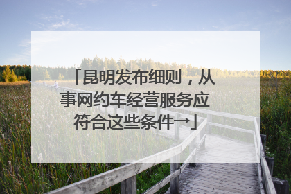 昆明发布细则，从事网约车经营服务应符合这些条件→