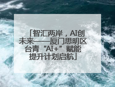 智汇两岸，AI创未来——厦门思明区台青“AI+”赋能提升计划启航