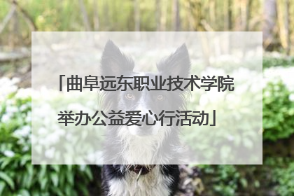 曲阜远东职业技术学院举办公益爱心行活动