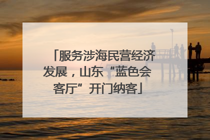 服务涉海民营经济发展，山东“蓝色会客厅”开门纳客