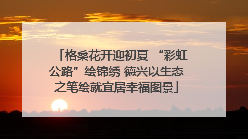 格桑花开迎初夏 “彩虹公路”绘锦绣 德兴以生态之笔绘就宜居幸福图景