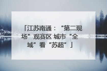 江苏南通：“第二现场”观赛区 城市“全域”看“苏超”