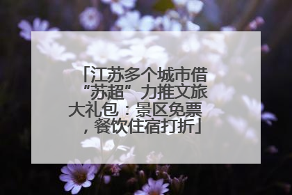 江苏多个城市借“苏超”力推文旅大礼包：景区免票，餐饮住宿打折