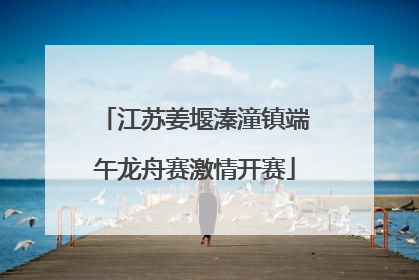 江苏姜堰溱潼镇端午龙舟赛激情开赛