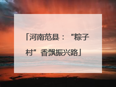 河南范县：“粽子村”香飘振兴路