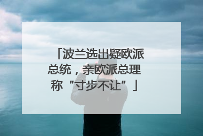 波兰选出疑欧派总统，亲欧派总理称“寸步不让”