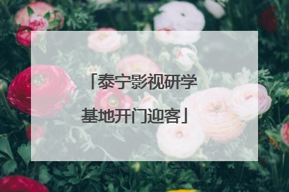 泰宁影视研学基地开门迎客