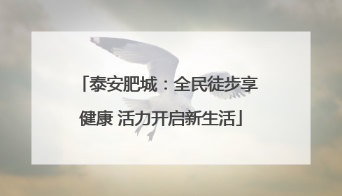 泰安肥城：全民徒步享健康 活力开启新生活