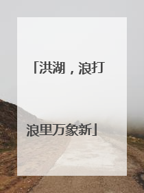 洪湖，浪打浪里万象新