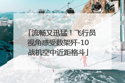流畅又迅猛！飞行员视角感受数架歼-10战机空中近距格斗