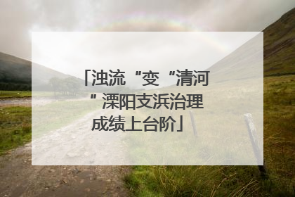 浊流“变“清河“ 溧阳支浜治理成绩上台阶