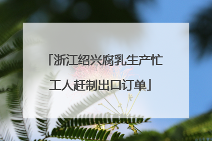 浙江绍兴腐乳生产忙 工人赶制出口订单