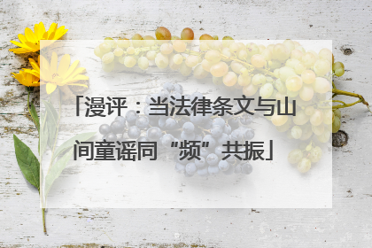 漫评：当法律条文与山间童谣同“频”共振