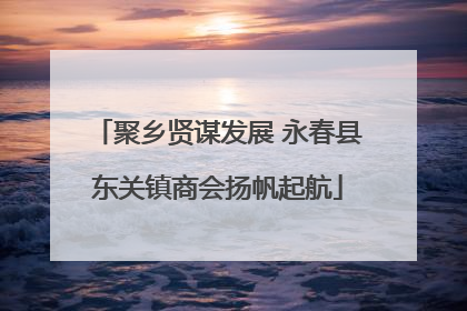 聚乡贤谋发展 永春县东关镇商会扬帆起航