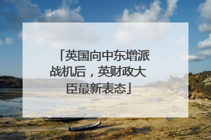 英国向中东增派战机后，英财政大臣最新表态