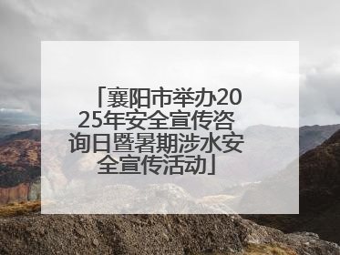 襄阳市举办2025年安全宣传咨询日暨暑期涉水安全宣传活动