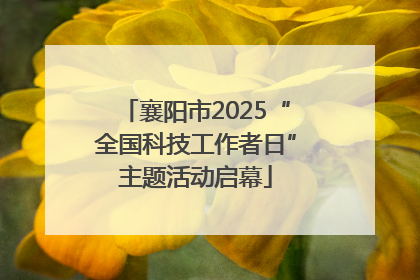 襄阳市2025“全国科技工作者日”主题活动启幕