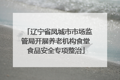 辽宁省凤城市市场监管局开展养老机构食堂食品安全专项整治