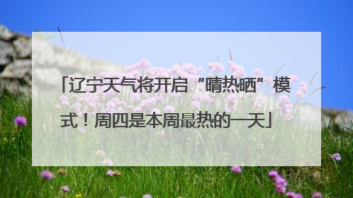 辽宁天气将开启“晴热晒”模式！周四是本周最热的一天