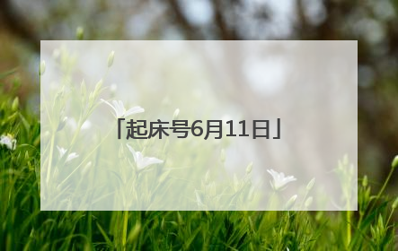 起床号6月11日