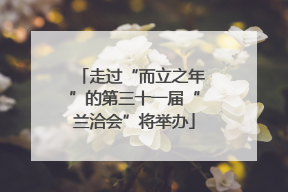走过“而立之年”的第三十一届“兰洽会”将举办